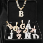 Vein Dynasty® 26 Letters Pendant in 18K Gold-Plated Pure Copper with Cubic Zirconia